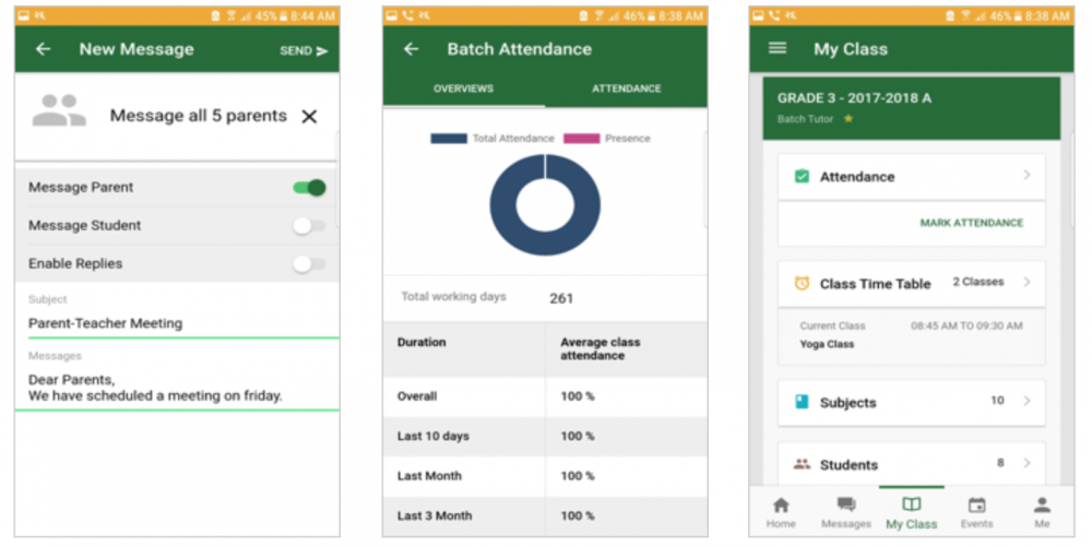 power features teacher admin